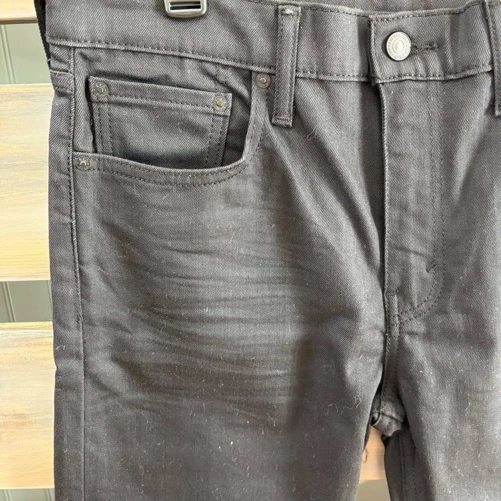 Levi's Solid Black 502 Denim Jeans Size W 32 L 34